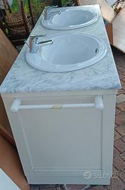 Mobile Bagno Completo Doppio  e Specchiera