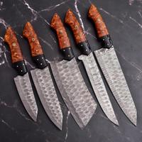 Set coltelli cucina professonali 5 prezzi Damascus