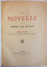 Le Novelle di Domenico Luigi Batacchi 1910