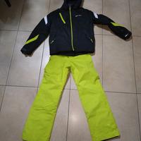 tuta neve west scout 12 anni + scarponi 38