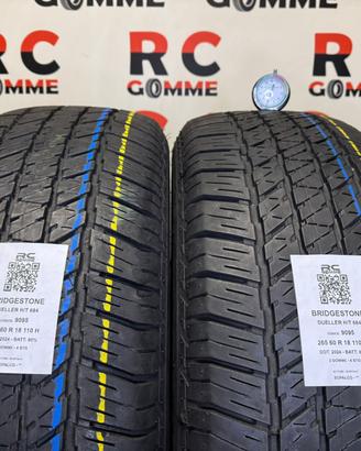 2 GOMME 265/60 R18 BRIDGESTONE DUELLER H/T 684 110