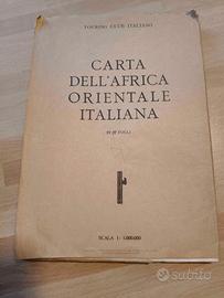 Libro "Carta dell'Africa Orientale Italiana" 1936