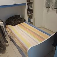 Letti singolo con sotto rete estraibile
