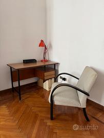Scrivania anni 60 legno e metallo