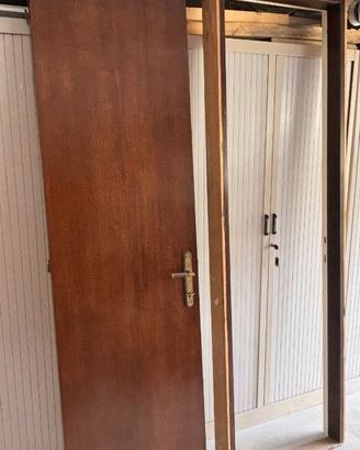 Porta interna 60 H210 bicolore noce/laccato bianco