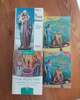set 4 libri preghiera cattolica (Messalino)