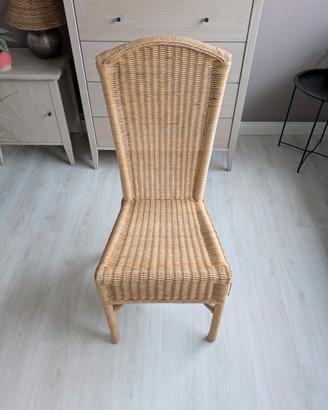 sedia in vimini 