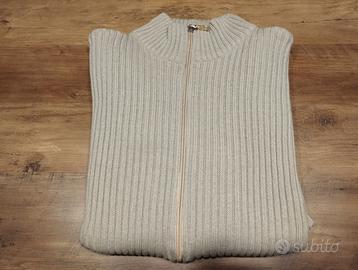 Maglione collo alto a zip