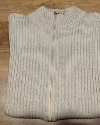 Maglione collo alto a zip