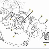 Ingranaggio pompa olio conduttore Aprilia Amico 50