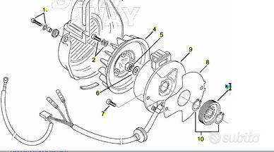 Ingranaggio pompa olio conduttore Aprilia Amico 50
