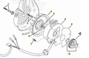 Ingranaggio pompa olio conduttore Aprilia Amico 50