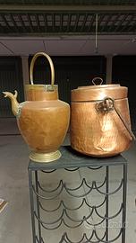 Paiolo e mezzina in rame d'epoca