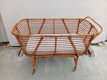 culla in vimini completa arredo