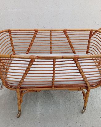 culla in vimini completa arredo