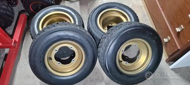 kit cerchi/gomme per quad yamaha