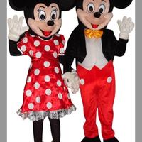 Coppia Mascotte Professionali Topolino e Minnie