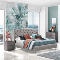 Cassettiera piu due comodini grigio ardesia