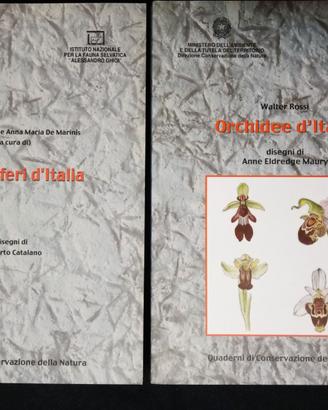 Lotto di 2 libri Mammiferi e Orchidee d'Italia