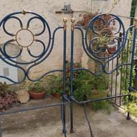 letto antico in ferro battuto