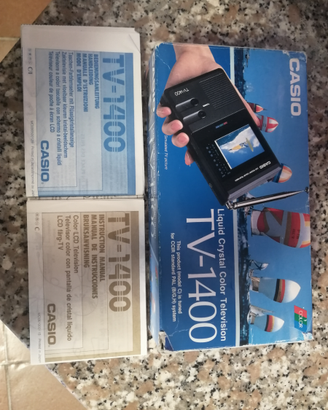 Casio televisore a colori tascabile LCD TV-1400