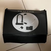 Blocco bicicletta, chiave e cavo YS U LOCK