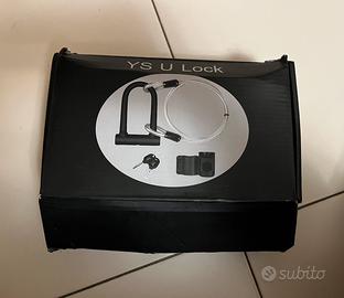 Blocco bicicletta, chiave e cavo YS U LOCK