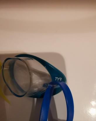 occhialini svedesi bordo gommato lente trasparente