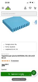 Tappetino per piscina NATERIAL 50 x 50 cm Ø 50 cm