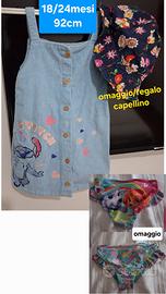 scamiciato cotone cm92 18/24mesi Stitch Primark 