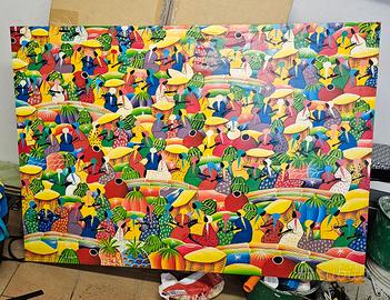 Tela villaggio africano