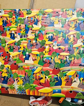 Tela villaggio africano