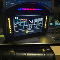 Dashboard Sim Racing con LED, personalizzabile.