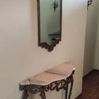 Specchio con tavolino di marmo 