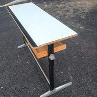 banco doppio vintage design anni 60 scuola 