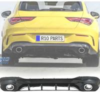 DIFFUSORE MERCEDES CLA W118 16-19 AMG NERO LUCIDO 