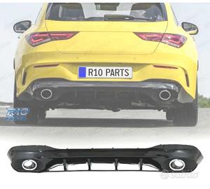 DIFFUSORE MERCEDES CLA W118 16-19 AMG NERO LUCIDO 