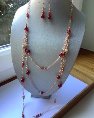 Parure in Agata rossa
