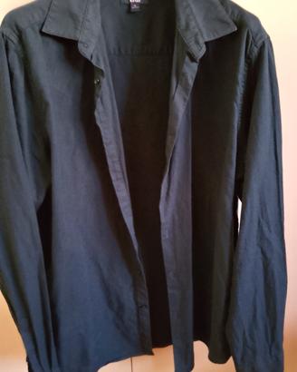 camicia da Uomo blo scuro