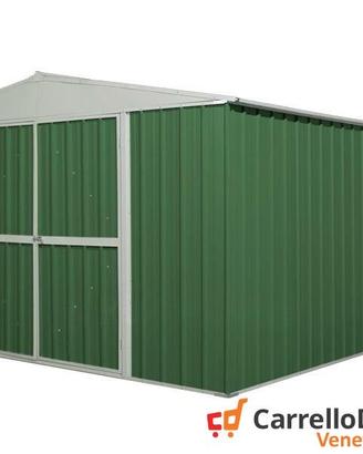 Box prefabbricato in acciaio 360x430cm verde