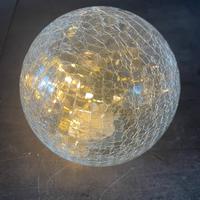 Palla vetro con luci