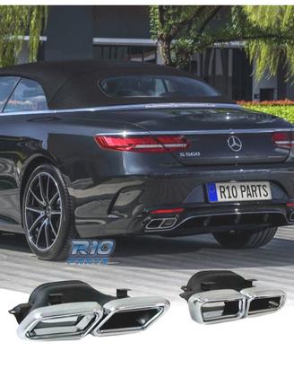 TERMINALI SCARICO MERCEDES CLASSE S W222 13- LOOK 