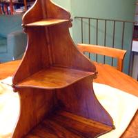 Antica angoliera in noce ottocento