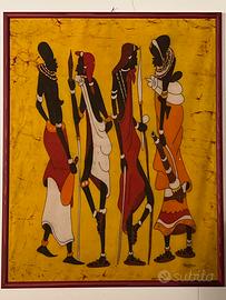 Quadro batik Masai