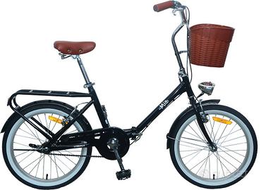 Bicicletta pieghevole Teklio tlm26nera