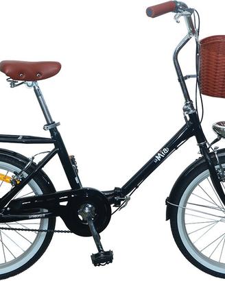 Bicicletta pieghevole Teklio tlm26nera