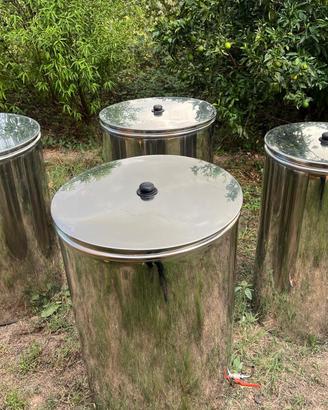 N. 4 Botti in acciaio inox COME NUOVE