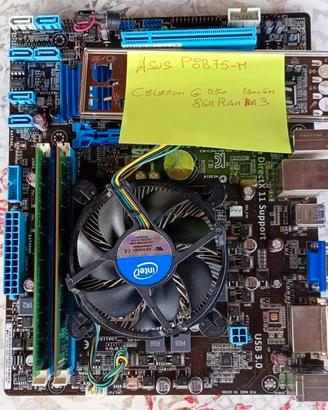 Asus P8B75-M LE + Intel Celeron G550 + 8GB DDR3