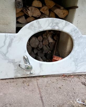 piano in marmo lavabo