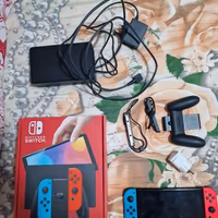  Switch OLED Neon (Blu/Rosso) + Accessori Original
